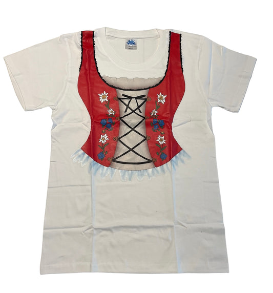 T-Shirt-Octoberfest, Red Vest